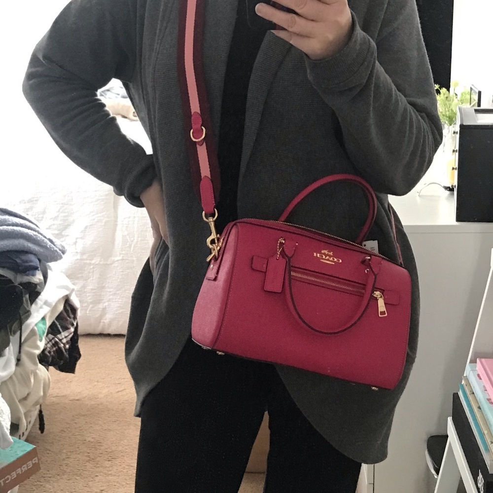 🆕 COACH | Rowan Satchel | Bold Pink 💝 - Picture 2 of 13